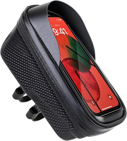 Fahrradtasche, Hartschale, Wasserdicht, Schnellverschluss-handyhalterung, Touchscreen, Tpu-material, Geeignet Für Smartphones Unter 6,8 Zoll, (1 Liter).
