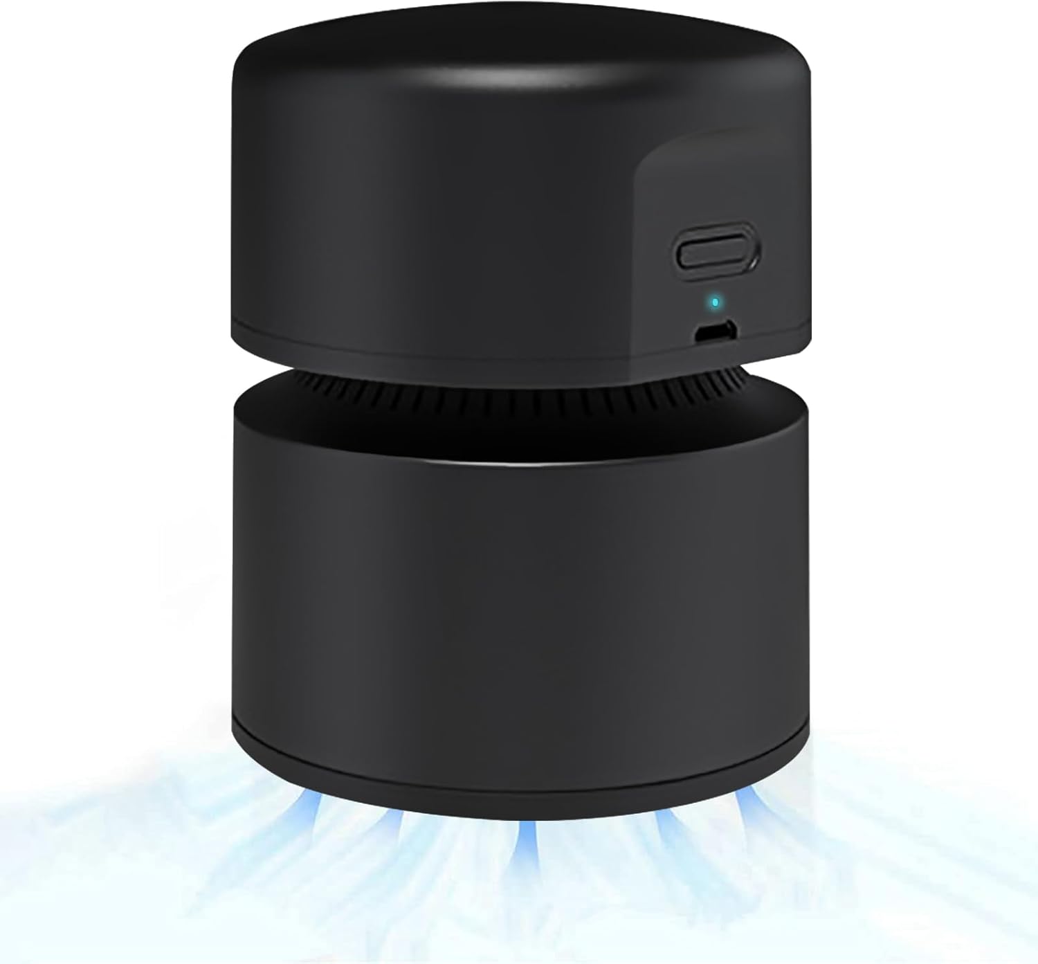 Mini-tischstaubsauger Mit 360°-drehung, Usb-anschluss Und Automatischer Abschaltfunktion (schwarz)