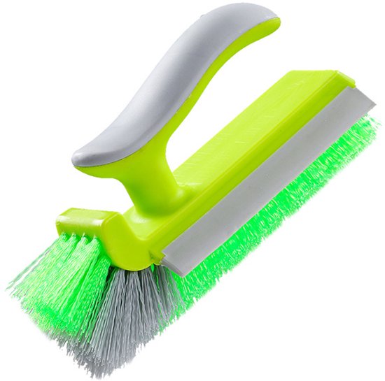 3-teiliges Set: Abgewinkelte Bürste Mit Verspiegelten Borsten, Geeignet Für Duschräume, Badezimmer, Fliesen, Küchen Und Haushaltsreinigung (grasgrün).
