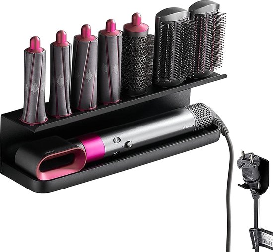 Haartrocknerhalterung, Bohrfreies Ablagefach Für Die Wandmontage, Geeignet Für Dyson Haartrockner Und Andere Beauty-produkte.