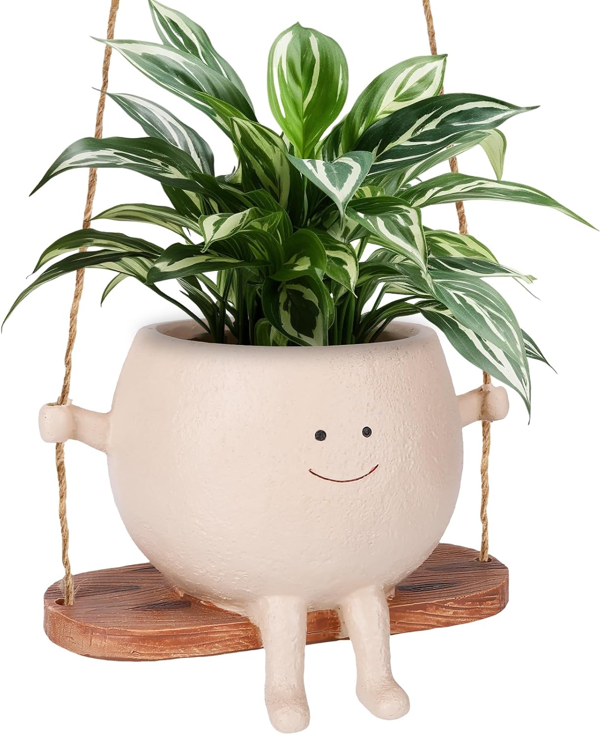 Blumentopf Mit Smiley-gesicht, Schwingender Hängeblumentopf Mit Smiley-gesicht, Niedlicher Hängeblumentopf, Einzigartig Gestalteter Hängeblumentopf