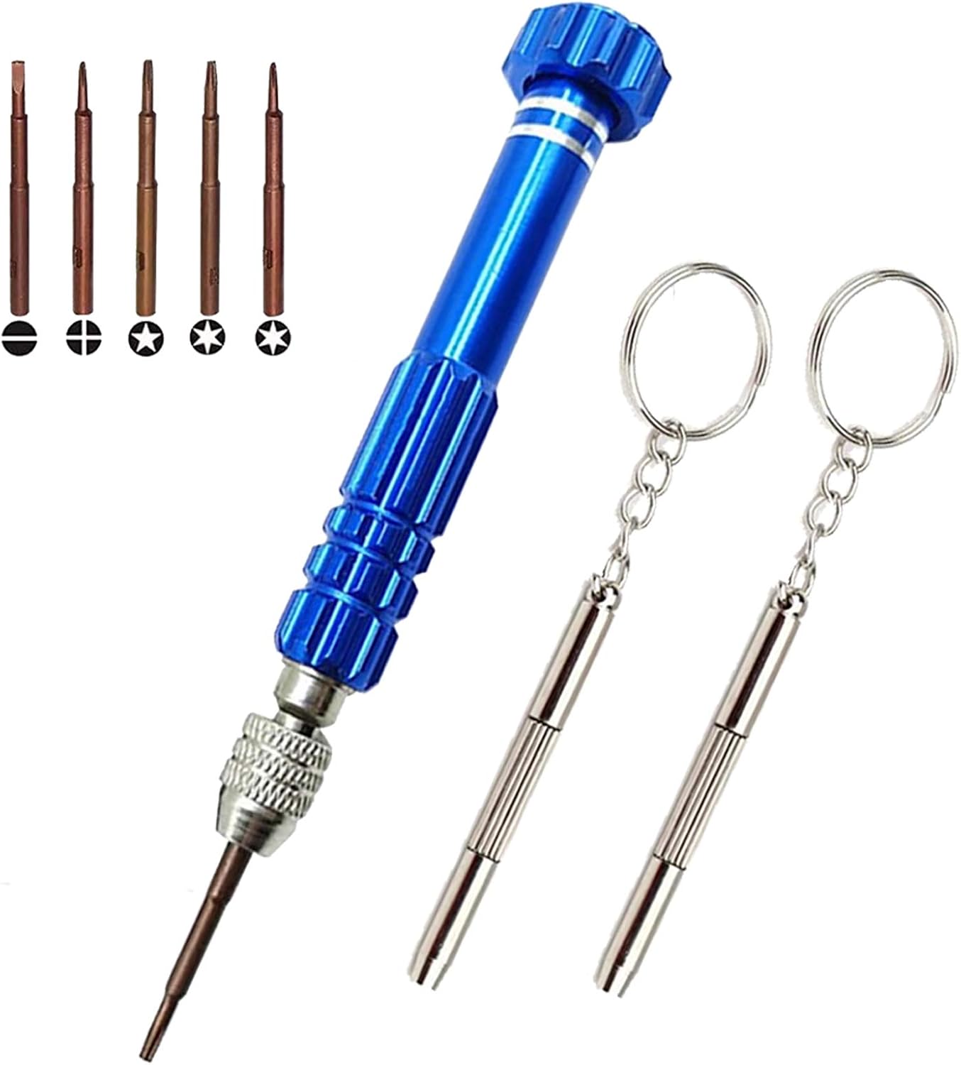Brillenreparaturset, 5-in-1 Multifunktionales Präzisionsschraubendreher-set