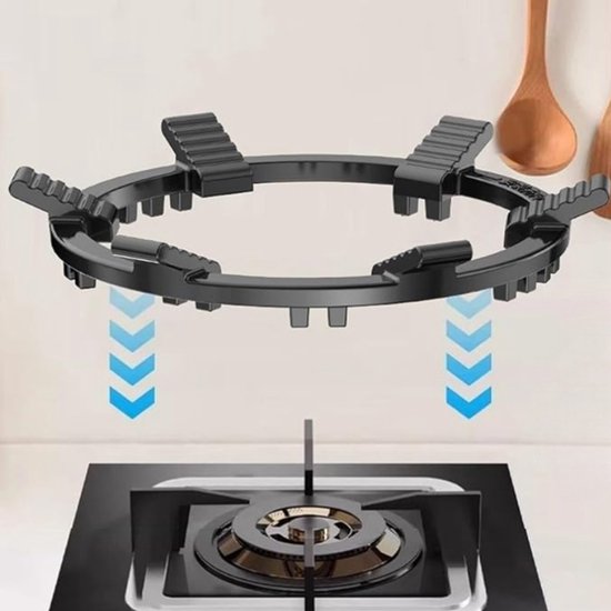 Sechsbeiniger Topfhalter Für Gasherde, Geeignet Für Vier- Und Fünfbeinige Gasherde, Herdzubehör, Außendurchmesser 21,5 Cm, Innendurchmesser 18,6 Cm, 2 Stück