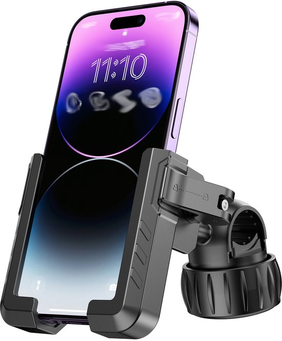 Handyhalterung Für Motorrad-/fahrrad-/rollerlenker, Passend Für Iphone 17/16/15/14/13 Pro Max Und Handys Mit Einer Bildschirmdiagonale Von 4,7 Bis 7,2 Zoll (schwarz)