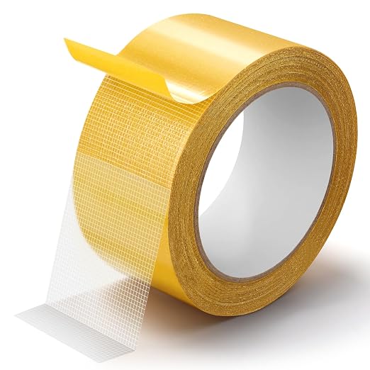 1,96 Zoll X 65 Fuß (ca. 5 Cm X 20 M) Transparentes, Hochbelastbares Doppelseitiges Klebeband Für Textilien Und Teppiche