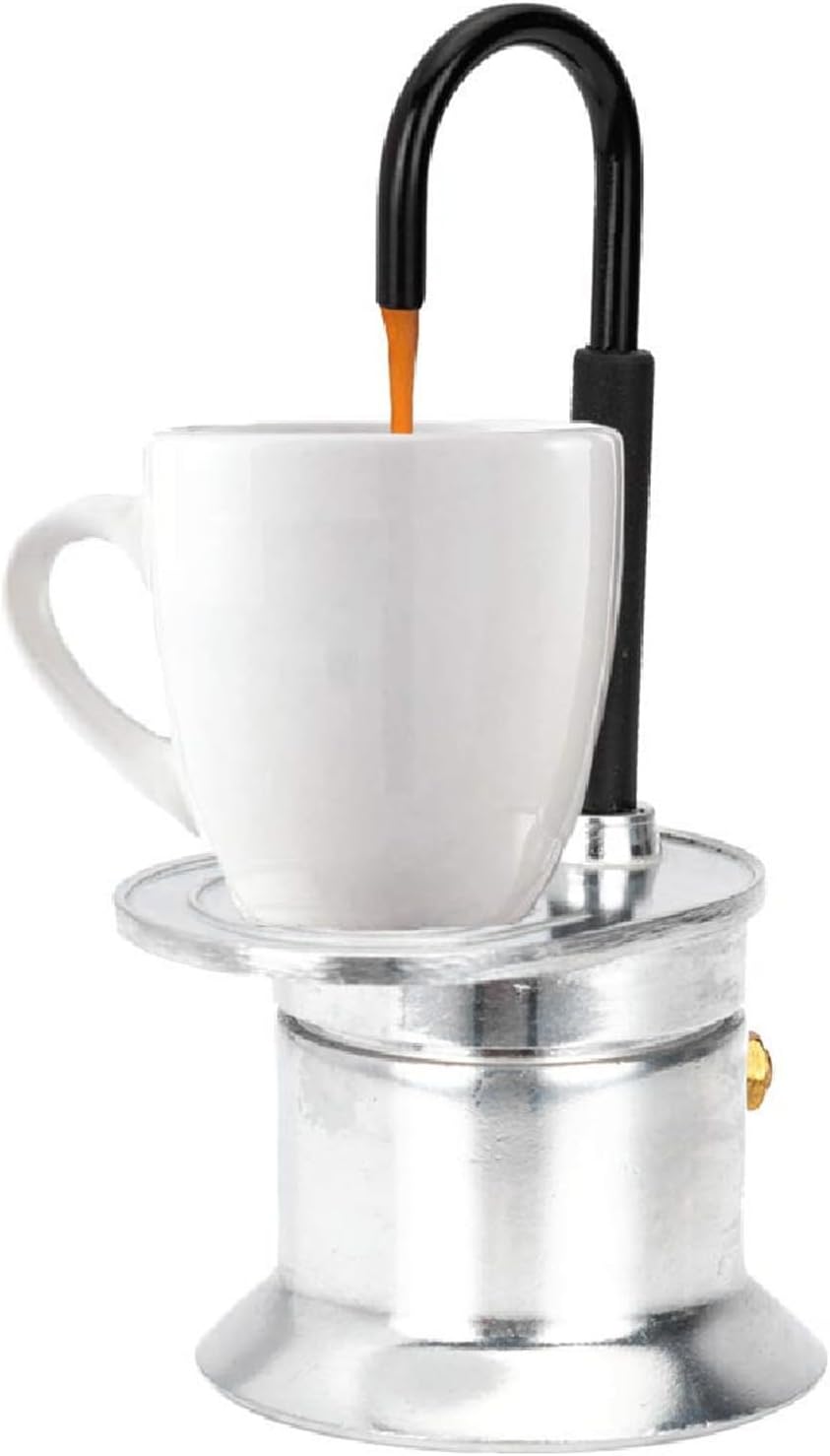 50 Ml Espressokanne Für Eine Tasse Kaffee – Espressomaschine Für Den Herd – Tragbare Kaffeekanne – Ideal Für Camping – Mit Ausguss Aus Aluminiumlegierung – 50 Ml