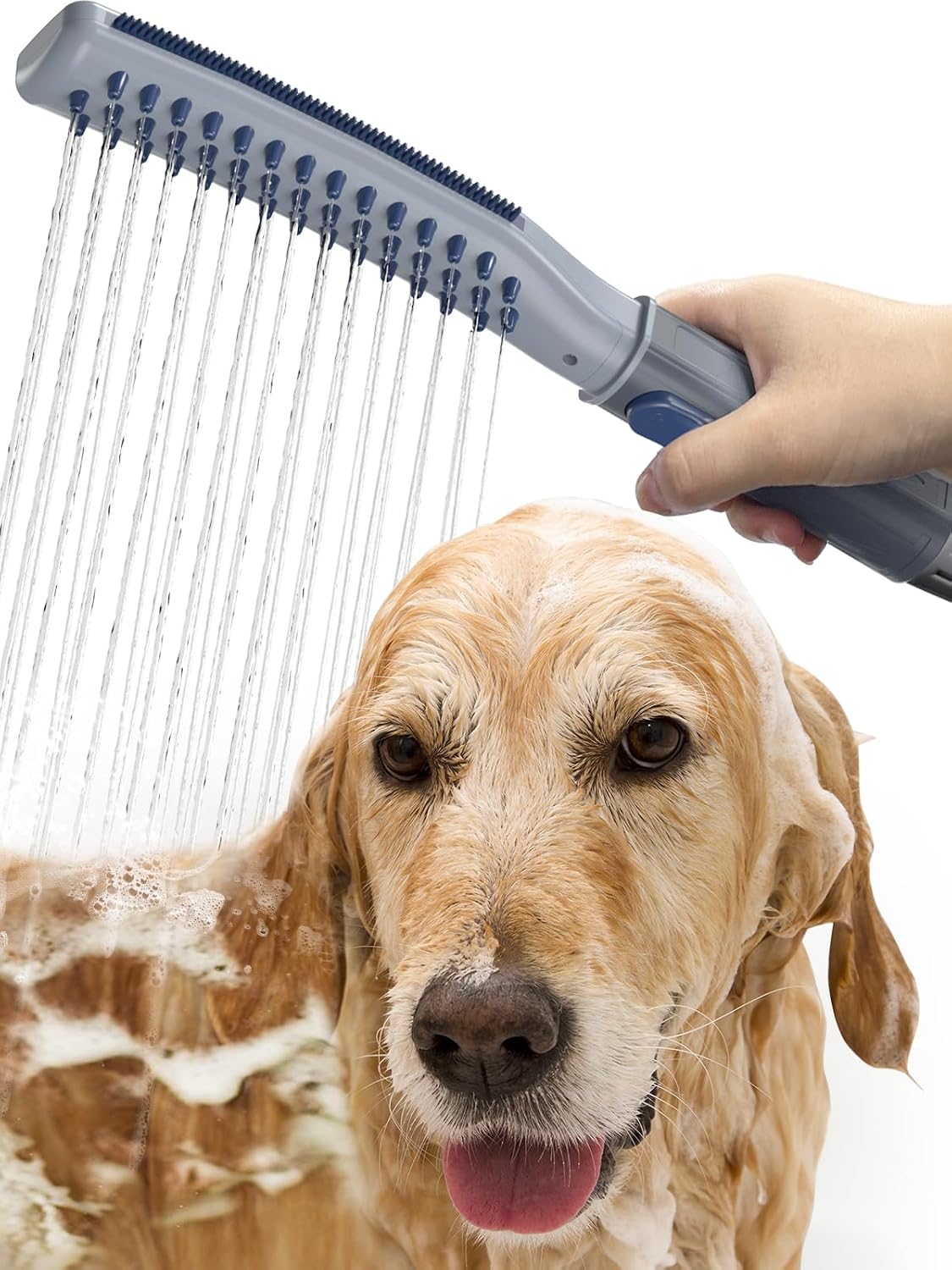 Duschaufsatz Für Hunde, Hundedusche Mit Metallumsteller, Duschaufsatz Für Haustiere Zum Schnellen Und Einfachen Waschen Von Hunden, 3 Strahlarten, Ein-knopf-schalter