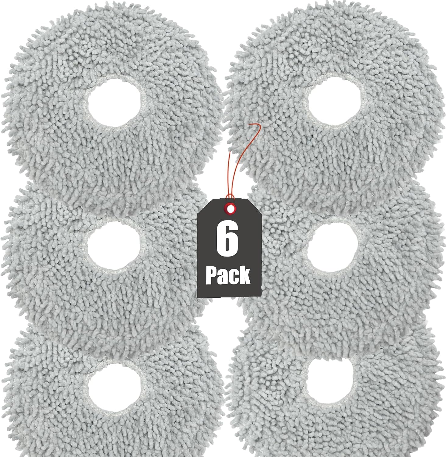 6er-pack Wischmopp-pads Für Dreame L10s Ultra / L10 Ultra Saugroboter, Wiederverwendbar Und Waschbar.