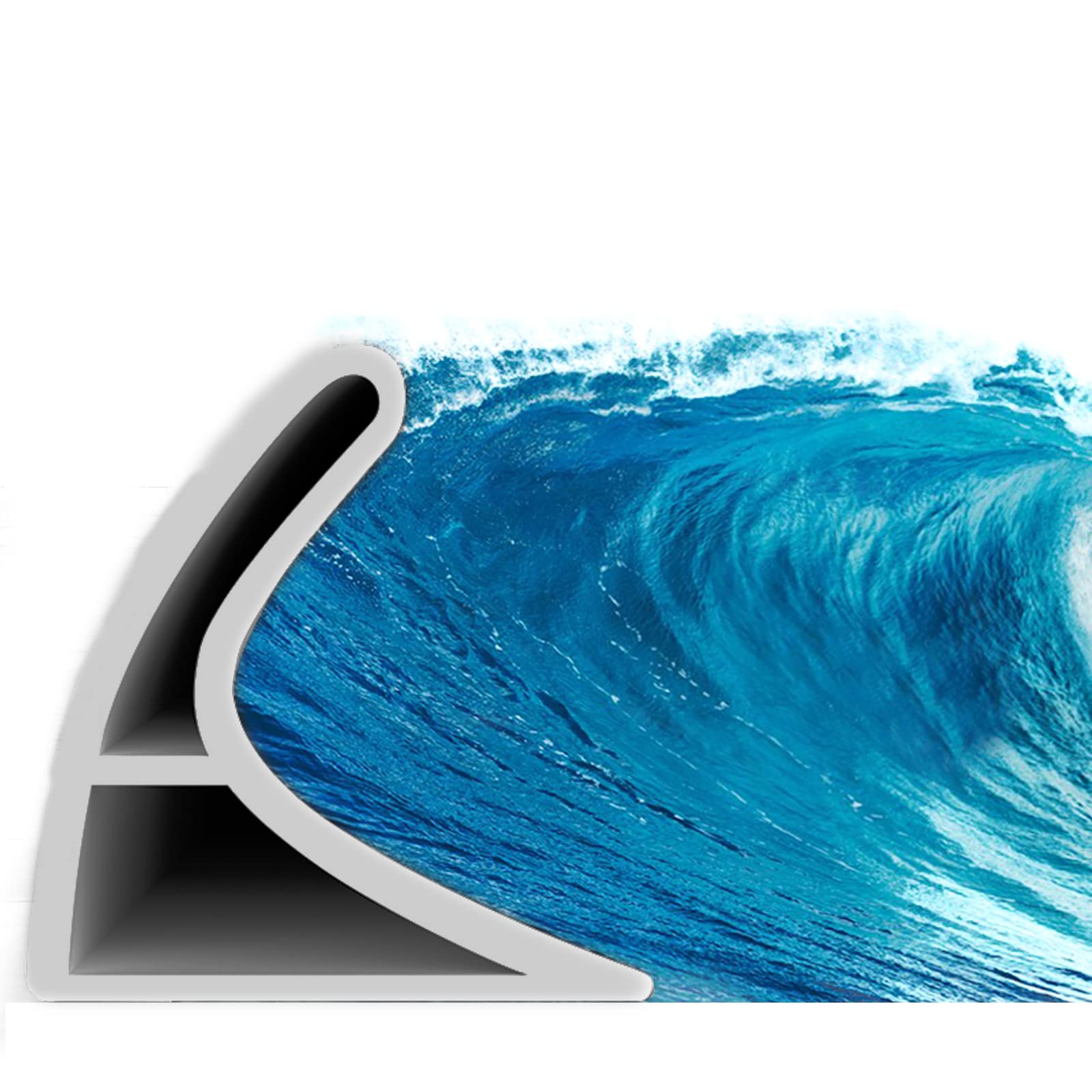 Ein Wasserdichter Silikonstreifen Für Den Gebrauch Im Badezimmer, Selbstklebender Wasserdichter Streifen, Wasserdichter Streifen (2 Meter X 2 Zentimeter X 3 Zentimeter)