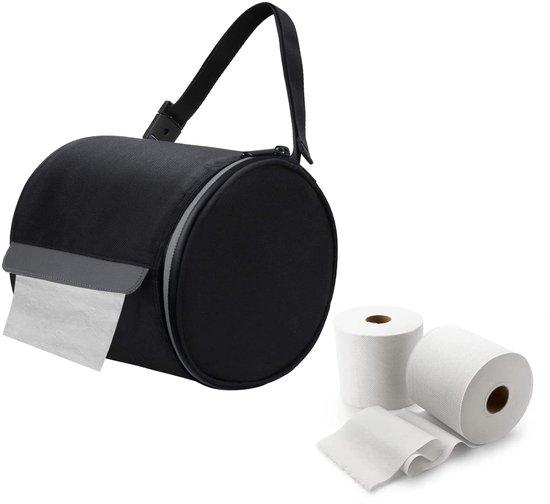 Hängender Toilettenpapierhalter – Faltbar – 15 X 15 X 15 Cm – Für Camping, Badezimmer, Wohnmobilreisen – Schwarz – Tragbar