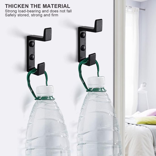 Geeignet Für Wandhaken, Handtücher, Schwarze Badezimmer-kleiderhaken, Wiederverwendbare Mäntel, Metalltüren