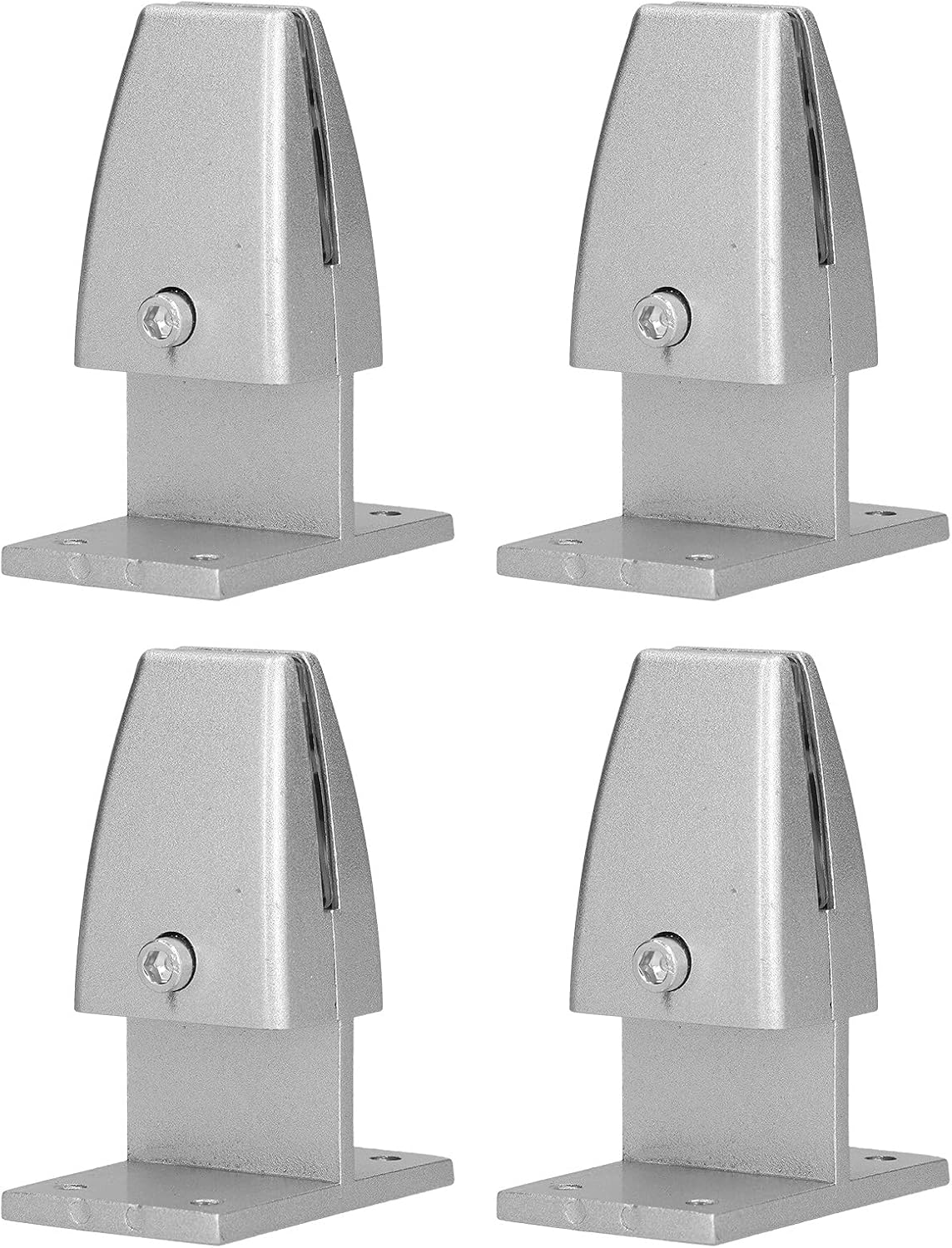 T-förmige Trennwandhalterung, 4 Silberfarbene T-förmige Tischbildschirm-abschirmungsclips Aus Aluminiumlegierung