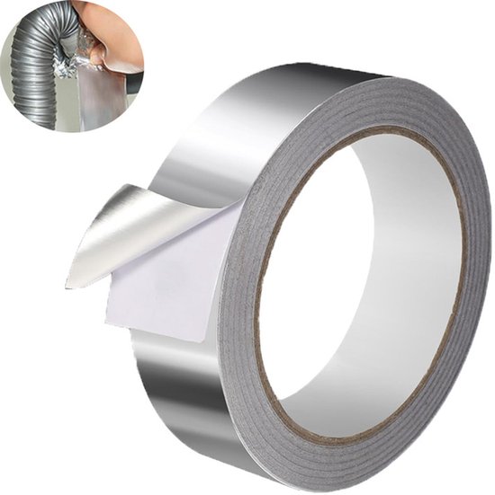 5 Cm X 50 M Aluminiumfolien-rohrisolierung & Hitzebeständiges Klebeband Zur Abdichtung Von Hlk-kanälen