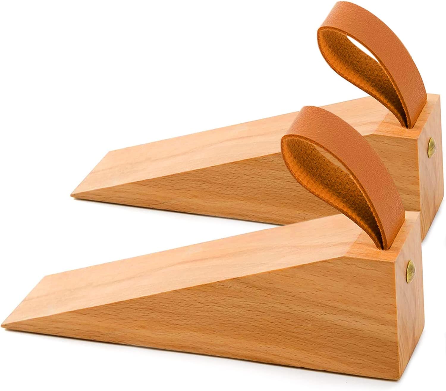 Türstopper Aus Holz, Rutschfeste Türkeile Aus Massivholz, Robust Und Langlebig, Geeignet Für Den Unteren Türspalt, 2er-pack