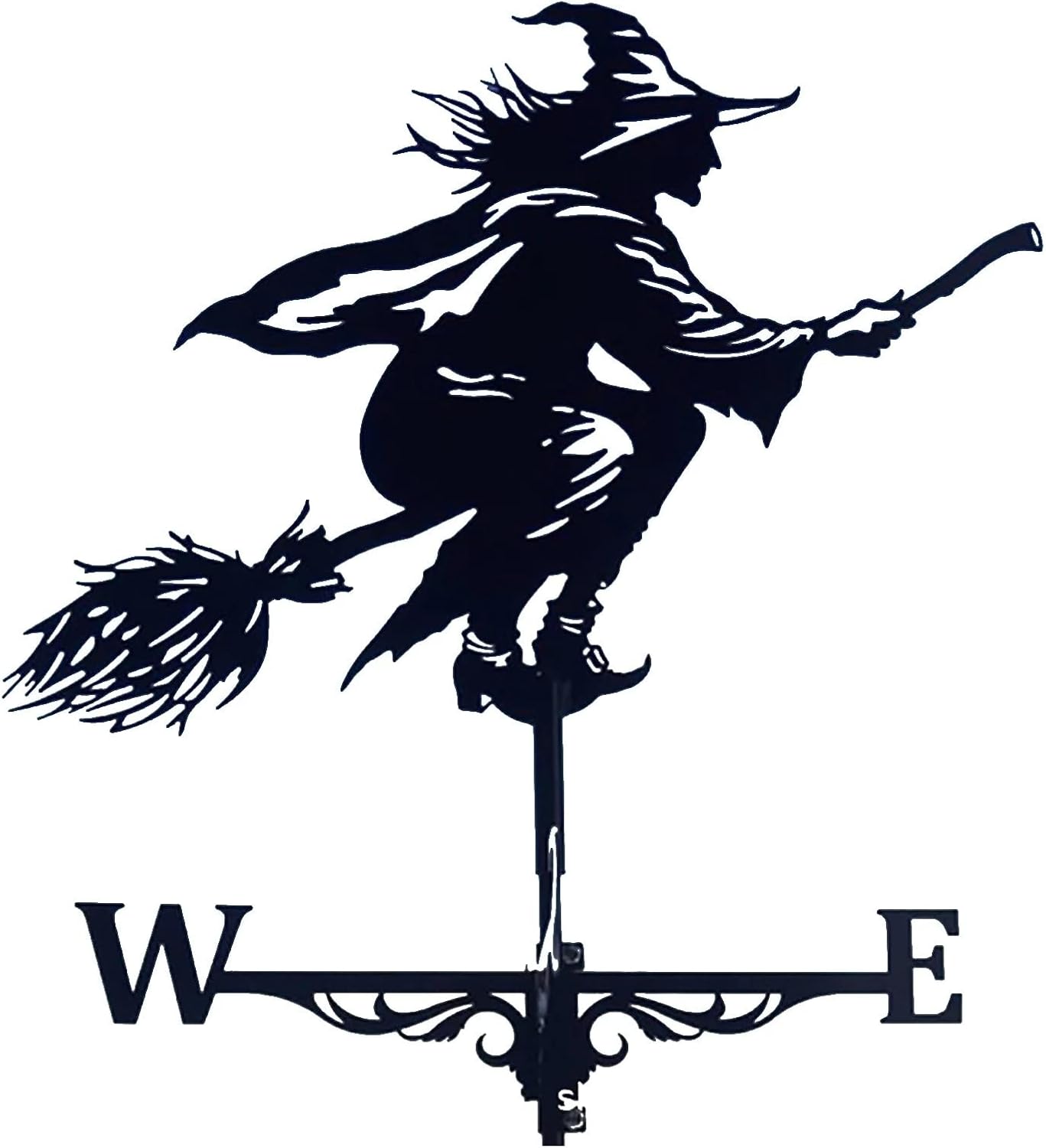 Wetterfahne, Wetterhexe, Wetterfahne Aus Metall, Wetterfahne Im Retro-stil, Mini-wetterfahne Mit Hexe Zur Windrichtungsanzeige