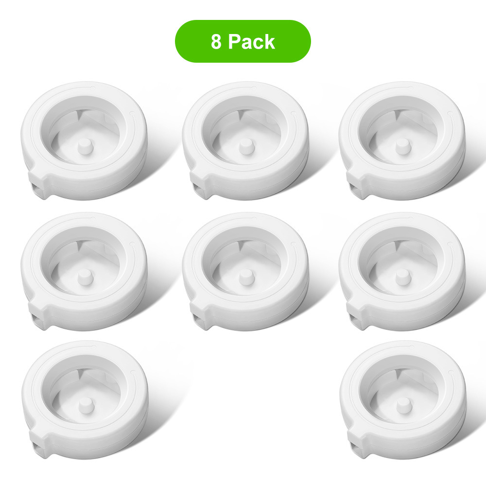 8er-pack Ersatzfilter Für 3,6 L/4,6 L/6 L/8 L Schwerkraft-wasserspender Für Haustiere, Yoihabv Hunde-wasserfilter-ersatz, Dreifachfiltration Für Haustiere