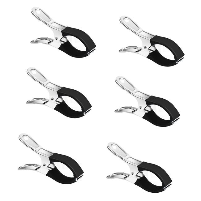 Hochleistungs-metallclips - 12er-packung, Geeignet Für Holzbearbeitungs-federclips, Quiltclips, Planenclips, Schwarz.