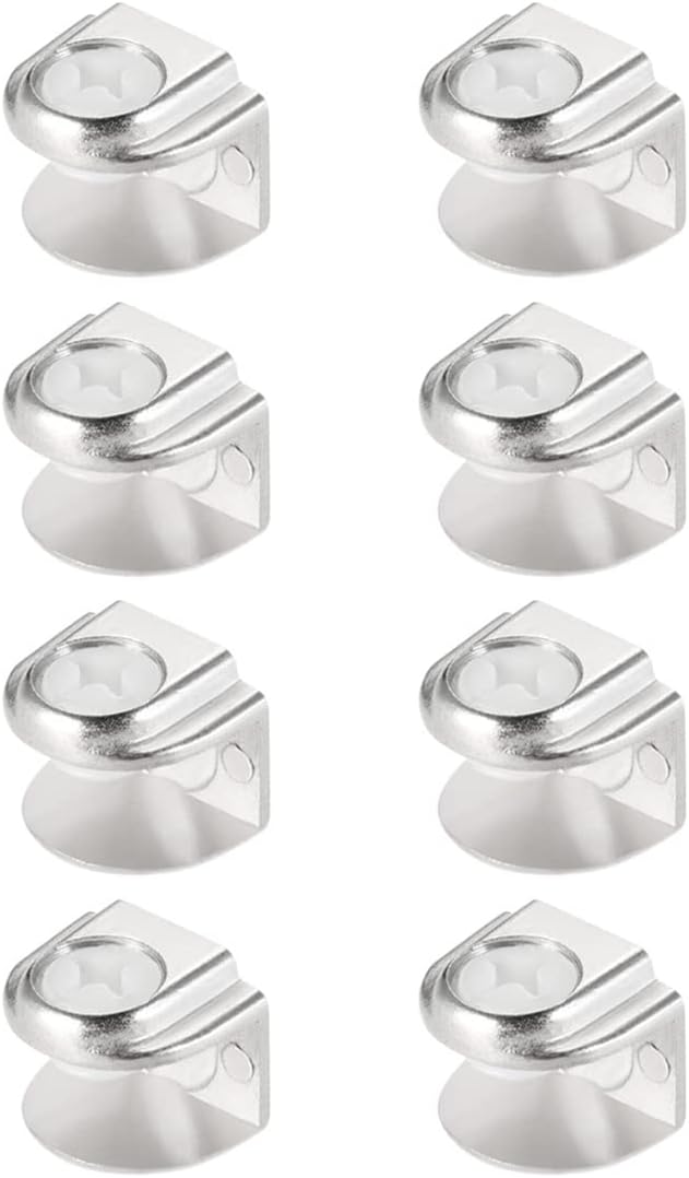 8-teiliges Glasclip-set, Geeignet Für Wandmontierte Regale Und Tabletts, Verstellbare Montage, Geeignet Für 5-8 Mm Dickes Glas.