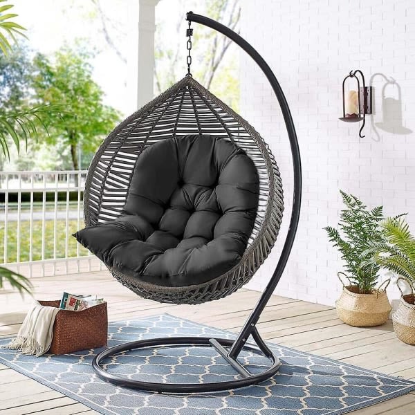 Hängematten-sessel Mit Dicken Sitzkissen Für Den Garten Und Den Innenbereich (nur Sitzkissen Enthalten)