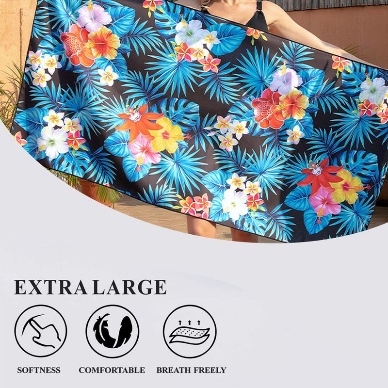 1 Strandtuch, 160 X 80 Cm, Leicht Und Kompakt, Badetuch, Schwimmtuch, Für Pool Und Camping