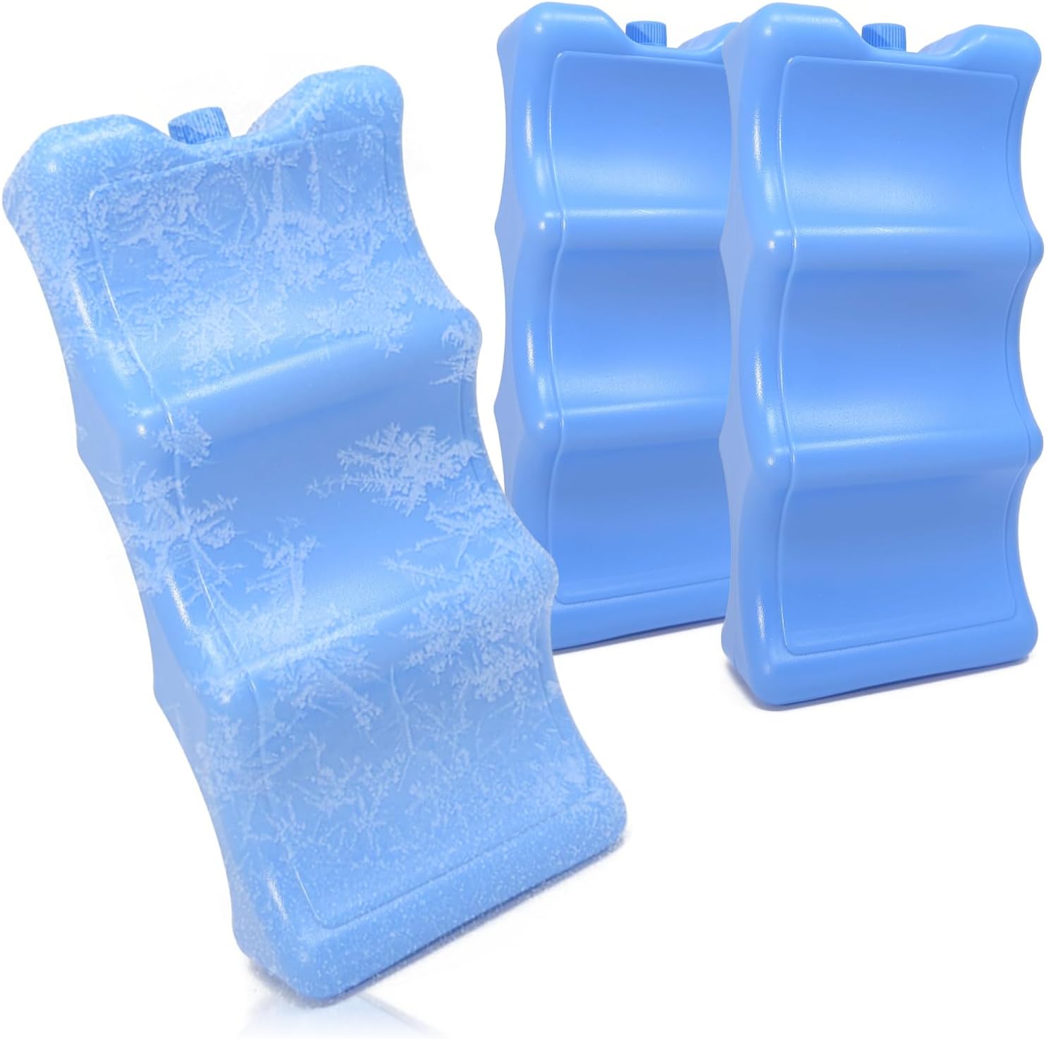 3x Kühlakkus Für Gläser Und Kleine Flaschen - Kühlakkus Für Gläser - Kühlakkus Für Kühlbox Und Kühltasche (3x Kühlakkus Für Gläser) (dunklere Farbe)