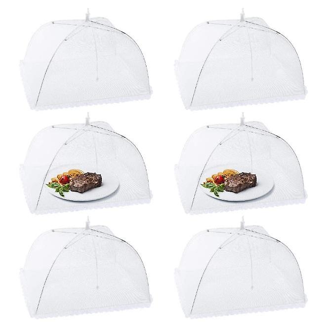 Fliegenhut, 6er-set Innenhüllen, Faltbarer Deckel, Perfekter Fliegenschutz Für Lebensmittel, Obst, Picknicks Und Grillabende
