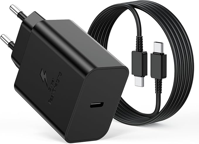 45-w-usb-c-ladegerät Mit Schnellladefunktion Und 2-m-kabel Für Samsung Galaxy S26, S25 Ultra, S24, S23, S22, S21 Fe, A57, A56, A55, A54, A37, A36, A35, A25, A26, A17, A16, Usb-c-netzteil