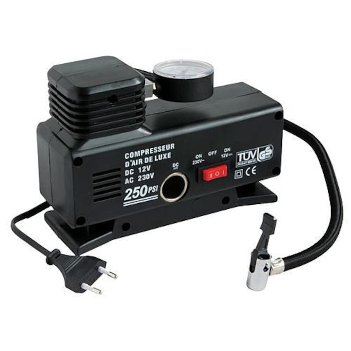 Strend Pro Autokompressor, 12v/220v Netzteil, 17 Bar