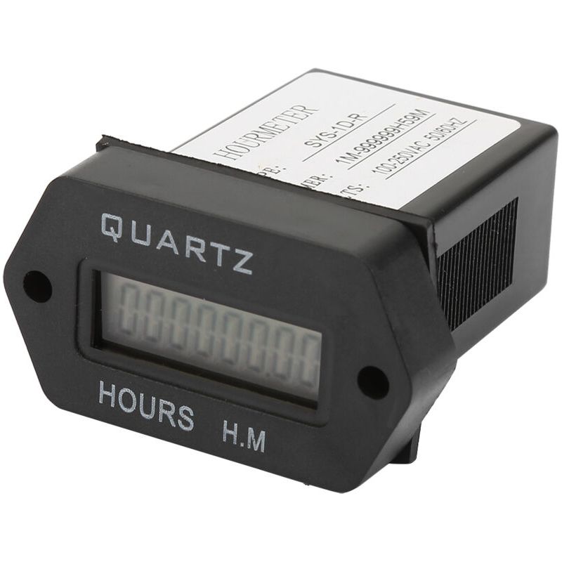 Digitaler Timer – 100–250 V Wechselstrom – Wasserdicht – 99.999 Stunden – Manuelle Rückstellung – 38 X 28 Mm – 1 Stück