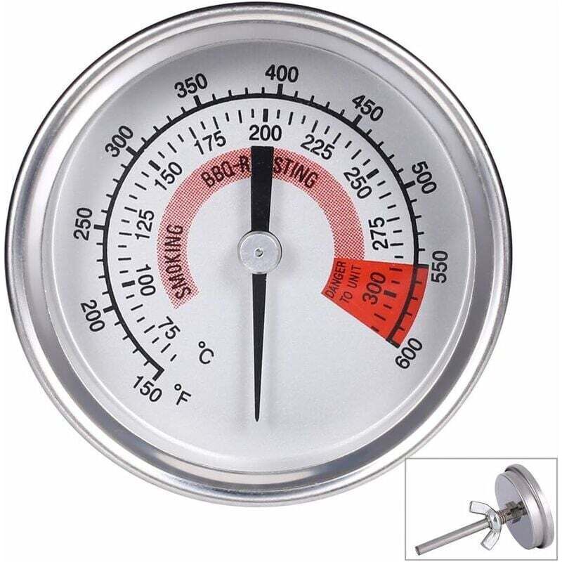 Ofenthermometer – 1 Stück – Edelstahl – Messbereich 75 Bis 300 °c – Für Backofen, Grill, Smoker – Typ B