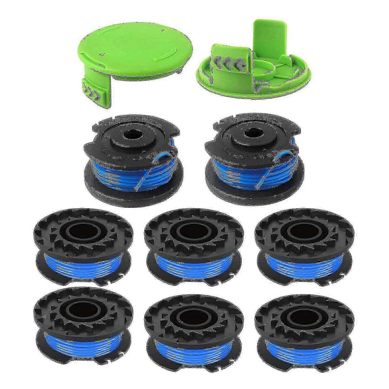 Drahtspulen-set Für Greenworks 24v 40v 80v (8 Spulen, 2 Kappen)