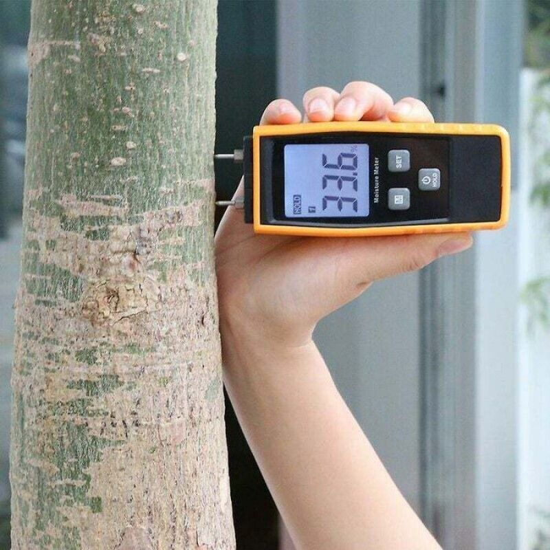 Feuchtigkeitsmessgerät – Lcd-anzeige – Für Holz Und Zement – Messbereich 0–88 – Batteriebetrieben (aaa) – 1 Stück