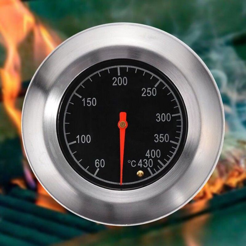 Backofenthermometer – Bimetall – Edelstahl – Messbereich 60 Bis 430 °c – Für Grill – 1 Stück