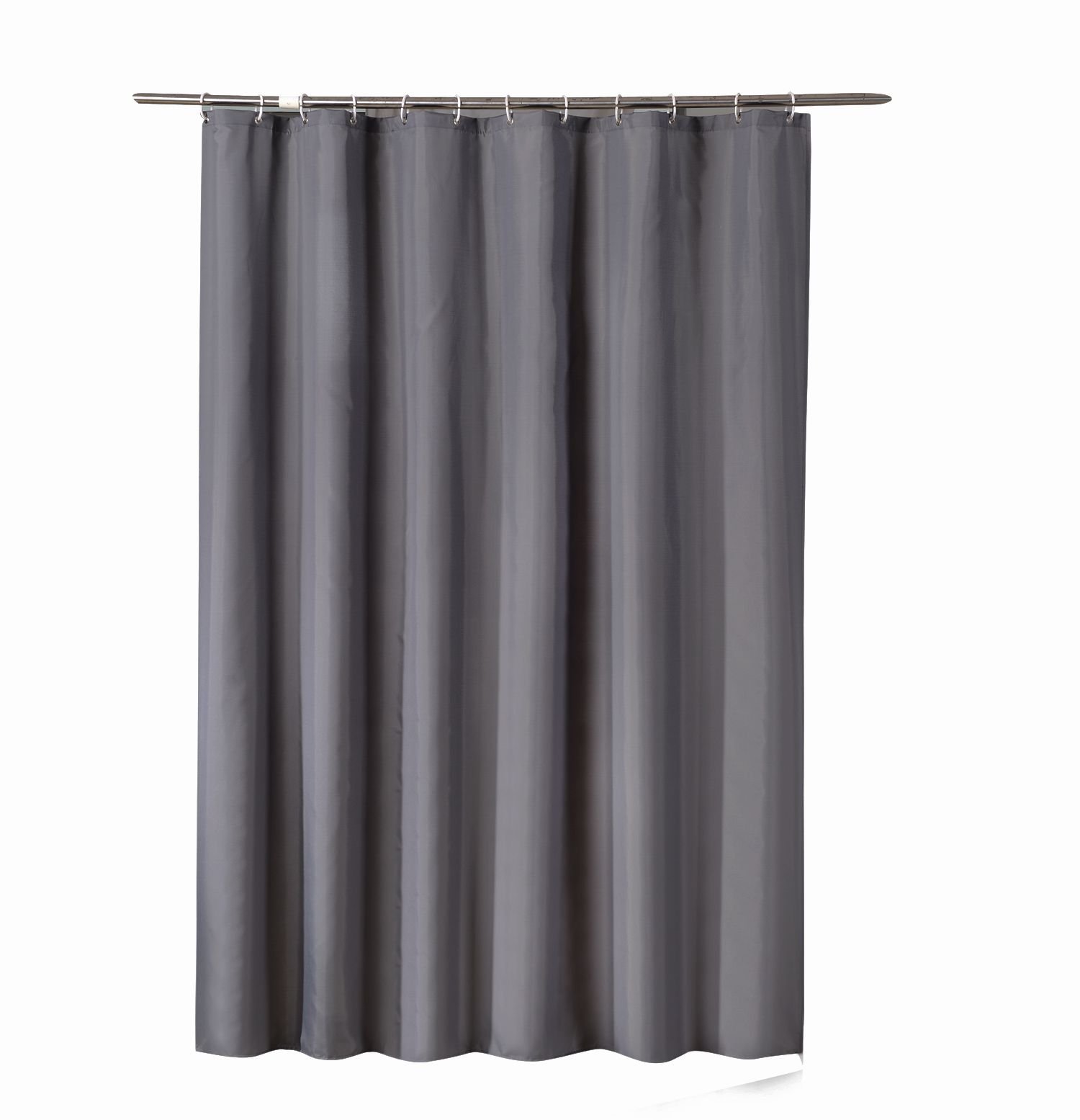 80 Cm Breit X 180 Cm Lang, Dunkelgrauer Duschvorhang, Wasserdichte Duschvorhang-einlage, Badvorhang Mit Kunststoff-duschvorhangringen