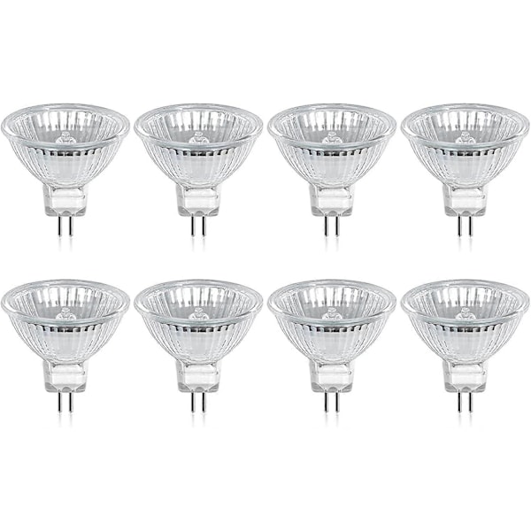 8er-pack Halogenlampen Gu5.3 Mr16 35 W 12 V, Dimmbar – Warmweiß 2800 K, 400 Lumen, Mit Verriegelung Jz [db]-tfrf