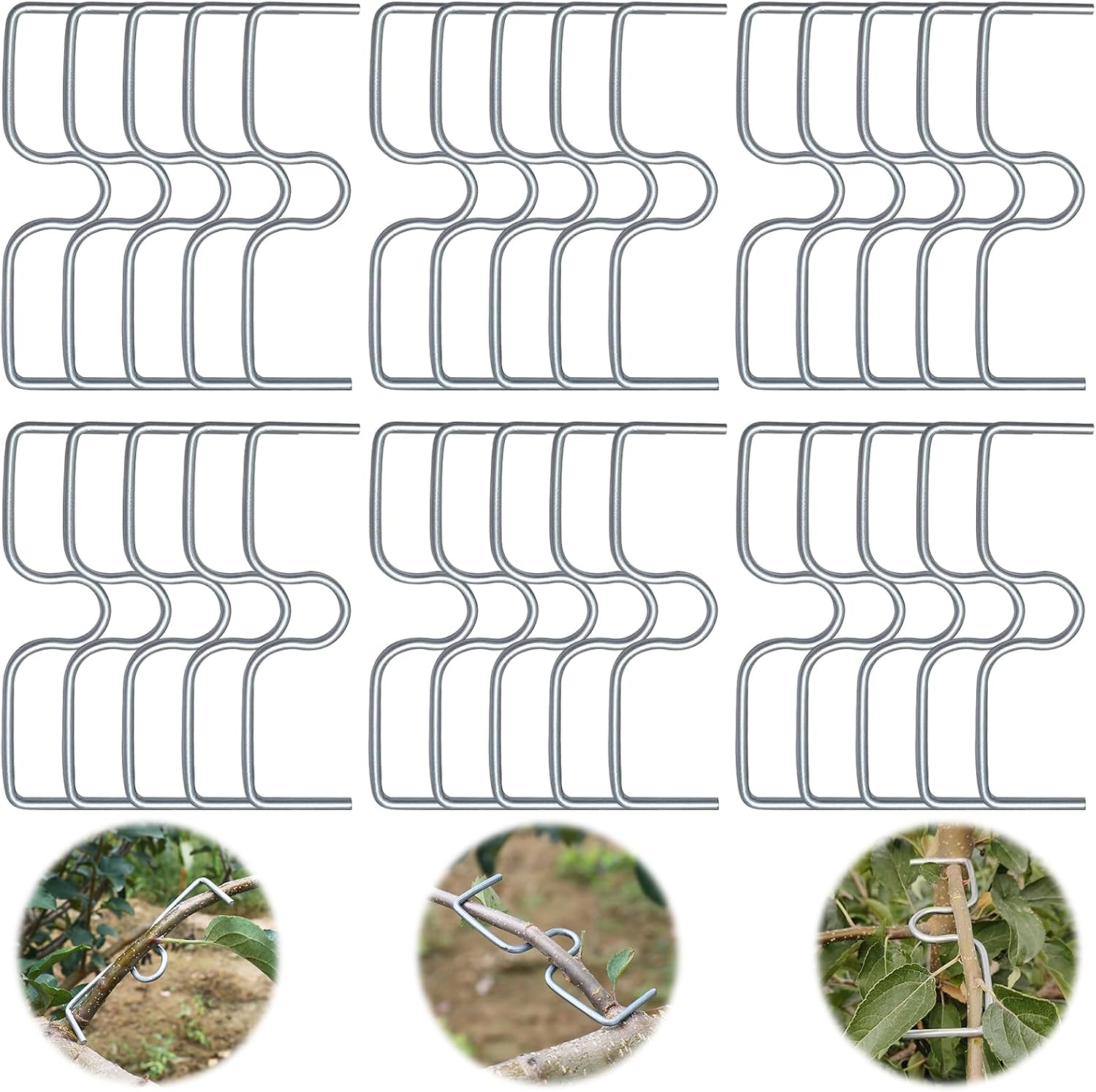30 Stück Obstbaum-astspreizer, Obstasthalter, Metall-astklemmen Für Gartenäste, Zum Spreizen Und Strecken Von Obstzweigen