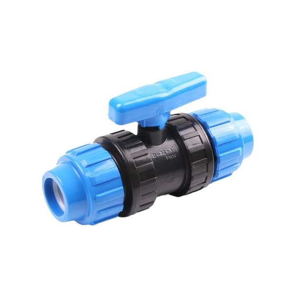 Kugelabsperrventil Für 25-mm-wasserrohrverbindungen – 25-mm-pn10-kompressionsventil – Kugelventil Kompatibel Mit Pe80-polyethylenrohren