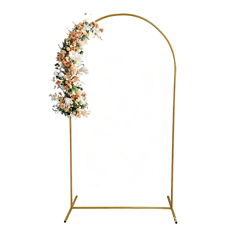 Goldener Metallbogen 0,65×1,5m, Eisen-rahmen, Für Dekoration