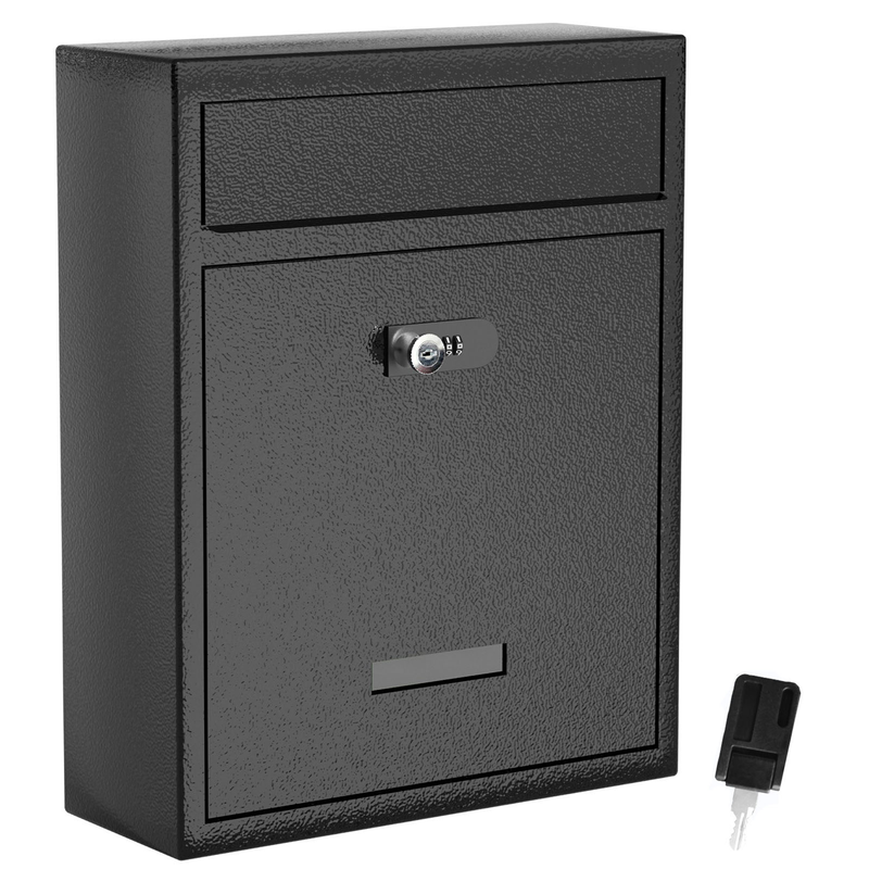 Metall-briefkasten Wandmontiert, Groß, Für Außenbereich, Modern