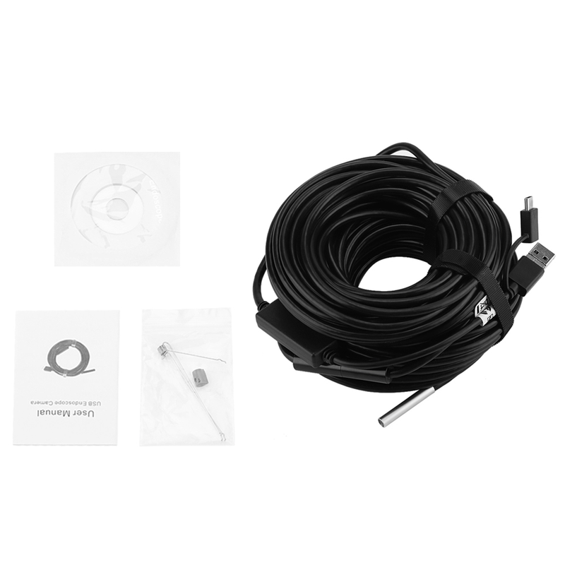 Usb-endoskopkamera Wasserdicht 720p, 5,5mm Sonde, 2m Kabel