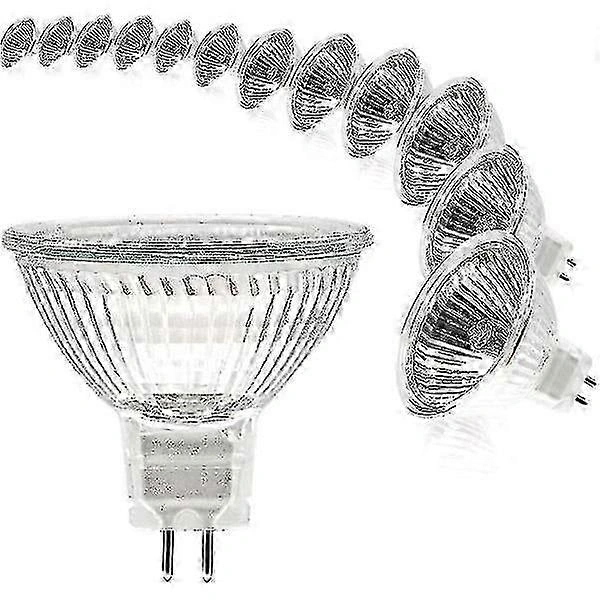 12er-pack Mr16-halogenlampen, 12 V, 20 W, Gu5.3, Dimmbar, 2700 K Warmweiß, Für Private Und Gewerbliche Beleuchtung