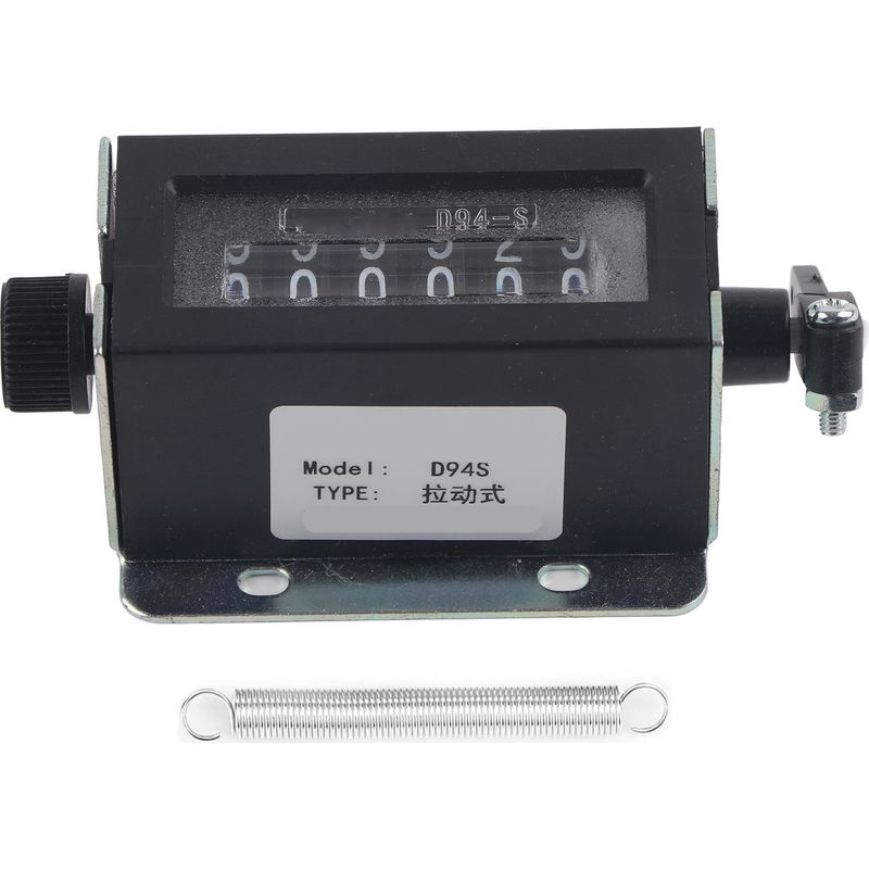 Mechanischer 6-stelliger Zähler – Bereich 0–999999 – Drehrückstellung – Für Maschinen Und Sportgeräte – 1 Stück