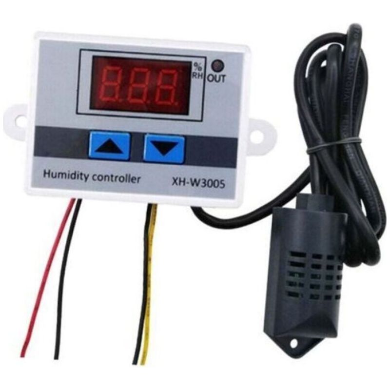 Feuchtigkeitsregler – Digitalanzeige – Messbereich 0–99 % Rf – Genauigkeit ±2 % Rf – Spannung 220 V – Für Befeuchtung Und Entfeuchtung – 1 Stück