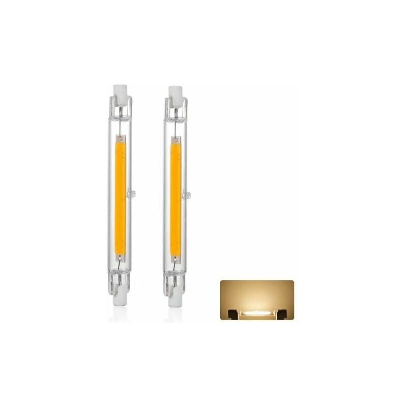 2er-pack R7s 118 Mm 20 W Dimmbare Led-lampe, Warmweiß 3000 K, 3000 Lm, 360°-beleuchtung, Flimmerfrei, Kompatibel Mit Halogenlampen J118 300 W