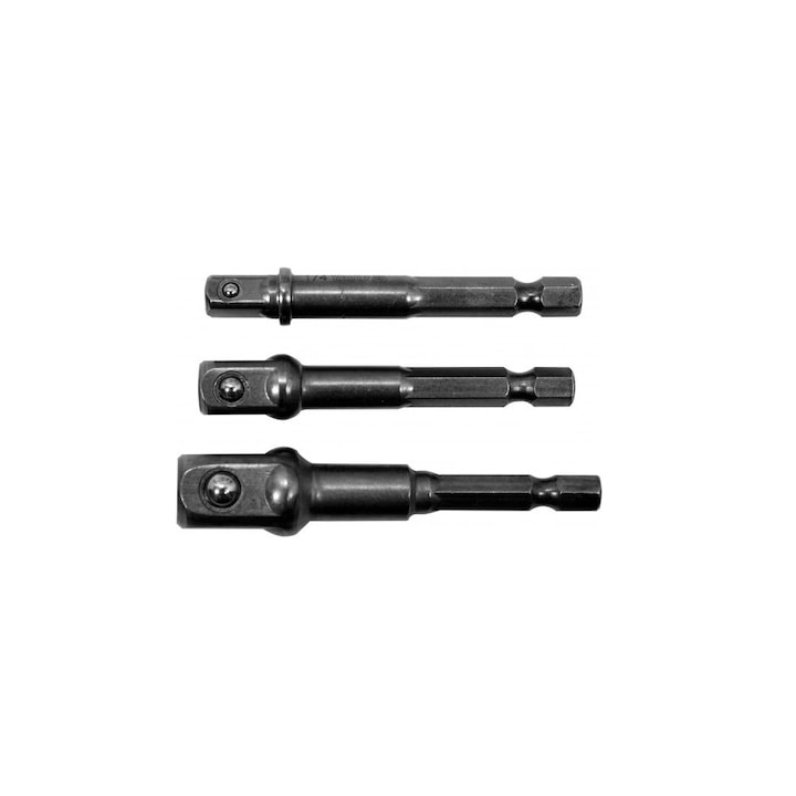 Set Mit 3 Adaptern, Yato, 1/2", 1/4", 3/8