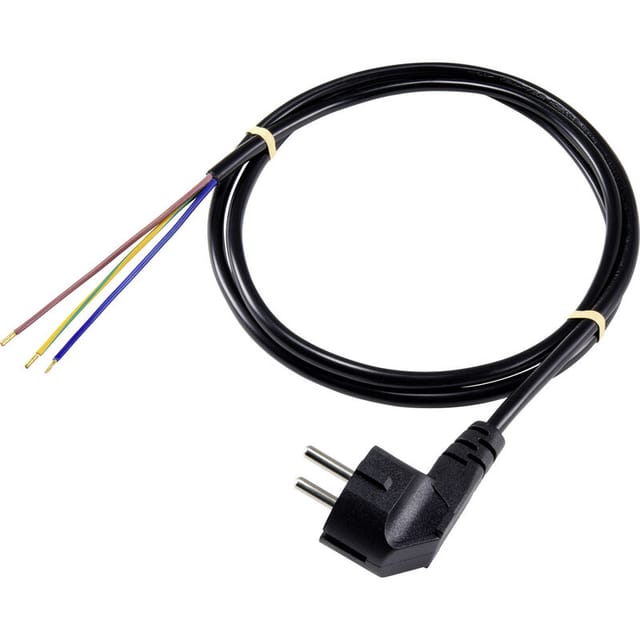 SY-5043474 Strom Anschlusskabel Schwarz 3.00 m - Sygonix