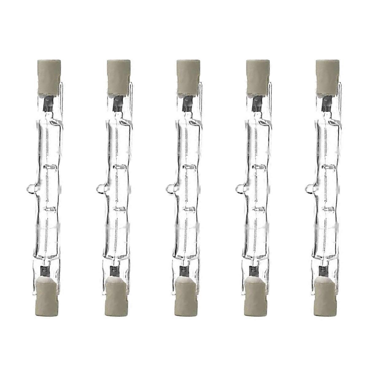 Dimmbare R7s 78mm 80w Halogenlampe, Ac220-240v, 1390lm, J78, Linearer Halogen-flutlichtstrahler Für Landschafts-, Sicherheits- Und Straßenbeleuchtung (5 Stück)