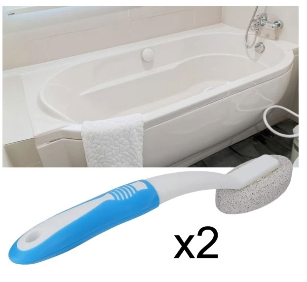 Neue 2er-packung Bimsstein-toilettenbürste Mit Griff, Bimsstein-toilettenbürste, Toilettenfleckenentferner