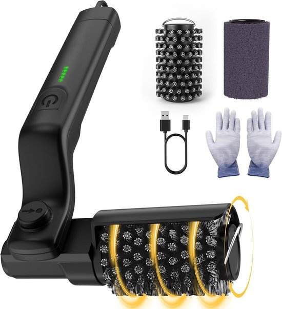 Elektrische Grillbürste - Bbq-bürste Mit Verstellbarem Bürstenkopf - Hergestellt Aus Edelstahl 304 - Geeignet Für Alle Grills (f2)