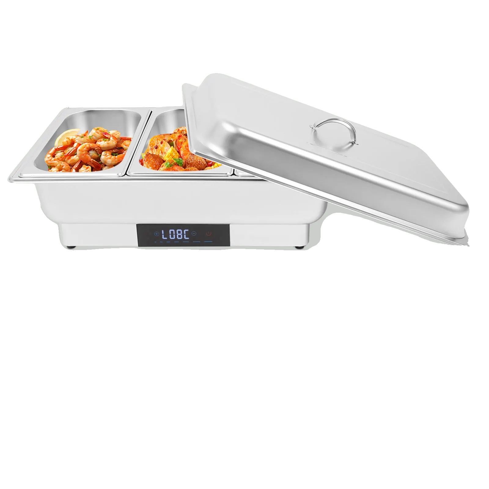 Elektrisches Wasserbad, 600 W, 220–240 V, Temperaturbereich 35–90 °c / 95–194 °f, Abmessungen 56 × 36 × 26 Cm, Touch-steuerung
